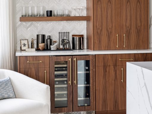 Wet bar entertainment built-in Custom wet bar and entertainment cabinetry system